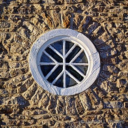 Round Window_04143.jpg - St James Anglican Church built in 1828 and reportedly the oldest churchin continuous use in Eastern Ontario.Photographed at Franktown, Ontario, Canada.